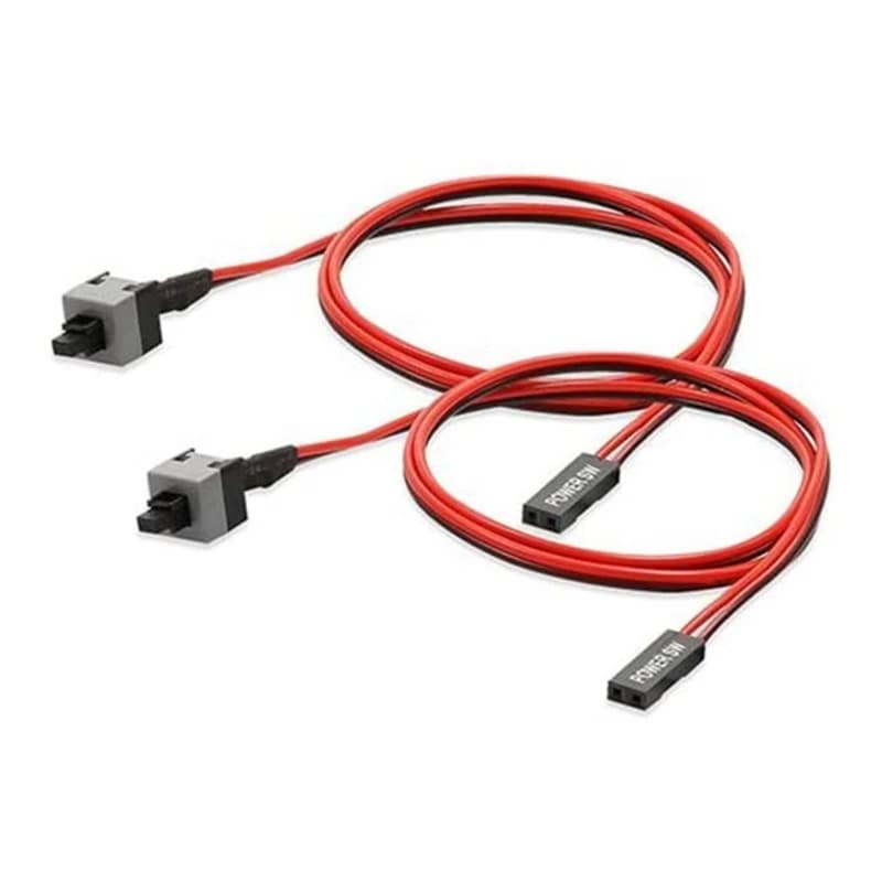 Câble d'alimentation pour commutateur d'ordinateur, bouton poussoir marche/arrêt, longueur de fil de