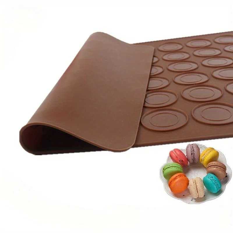 1 moule à macarons DIY à 48 cavités – Créez de friandises délicieuses avec ce tapis de cuisson en si
