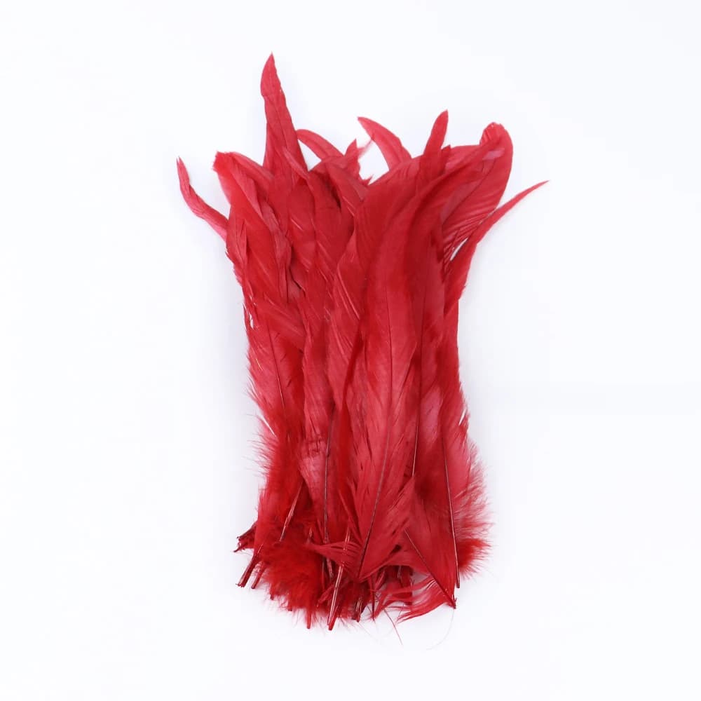 100 Plumes de queue de coq naturelles multicolores de 25-40 cm pour artisanat DIY, coiffes de mariag