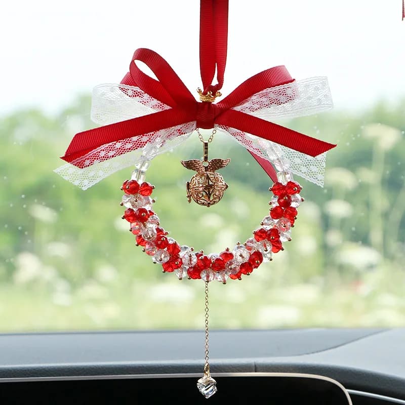 Pendentif de voiture en cristal Linglong pour aromathérapie, pour filles, sensation haut de gamme, p