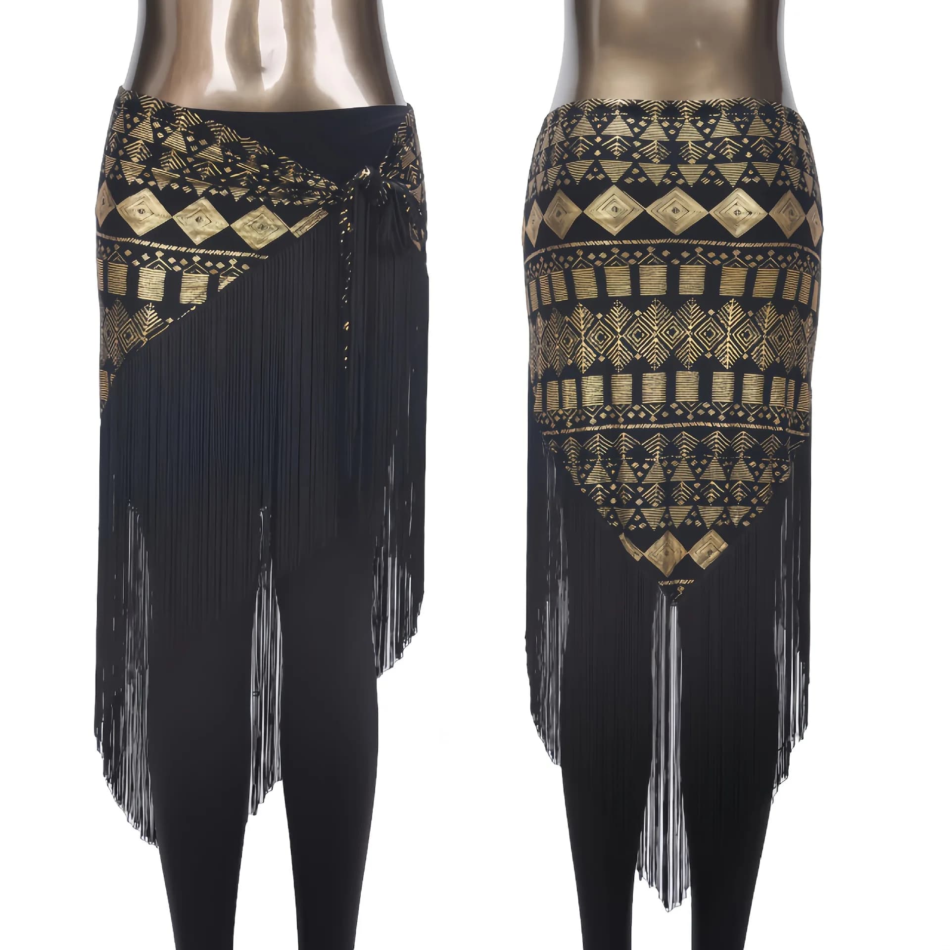 Nouvelle Écharpe Longue Élégante pour Femme, Style Rétro, à Pompons, Estampage Doré, Accessoire de D