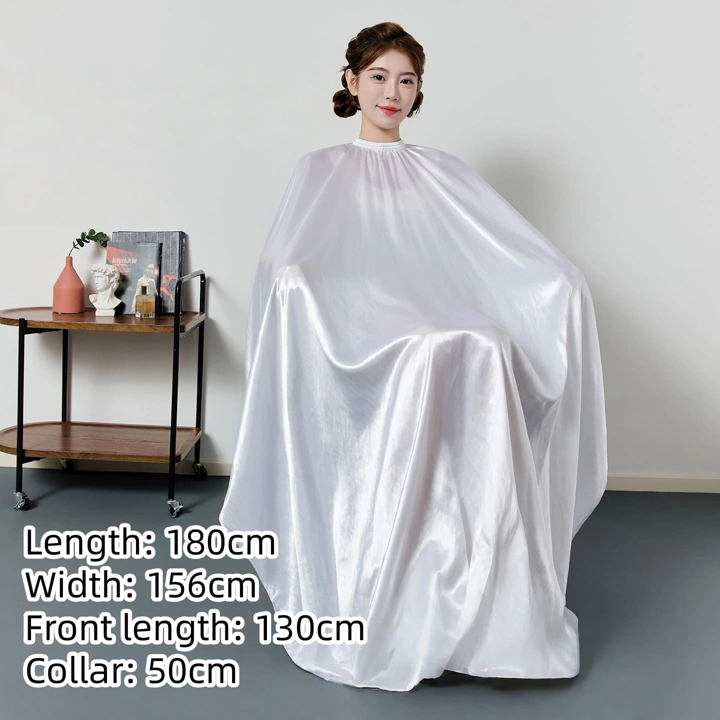 Robe de coiffeur à manches longues, capes de coupe de cheveux pour salon de coiffure, robe de coiffu