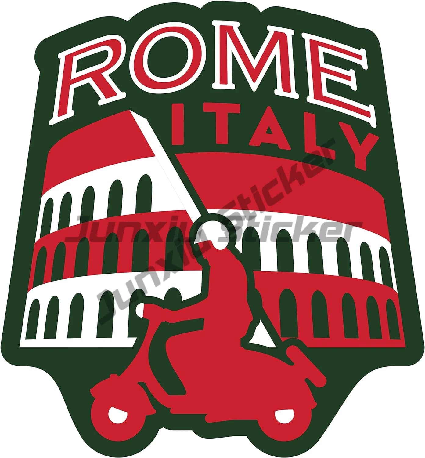 Autocollant en vinyle résistant aux intempéries pour voiture, colisée, Rome, Florence, Pise, sceau d