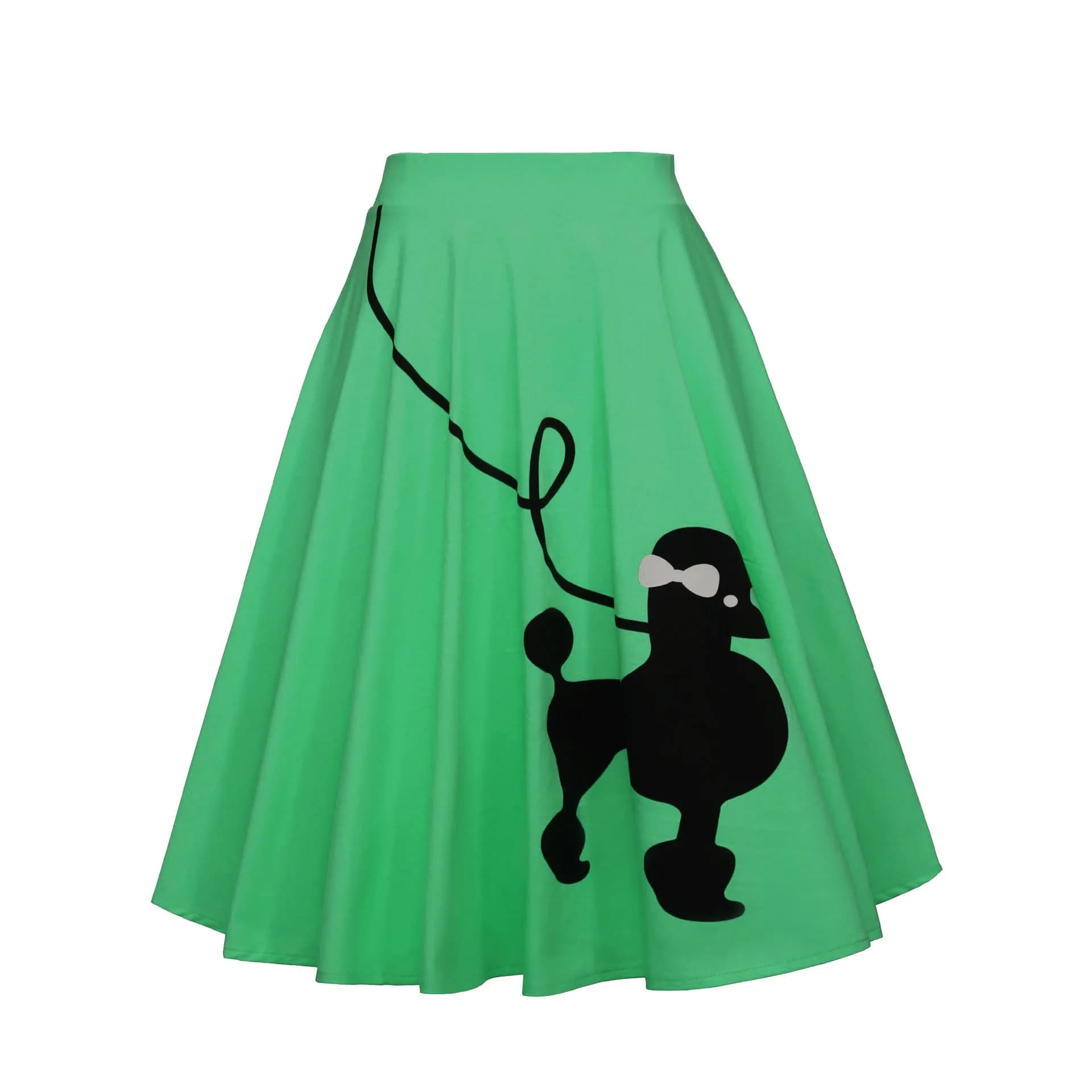 Jupe vintage des années 50 et 60 pour femmes, vêtement d'été, pinup, chiot, rétro, rockabilly, costu