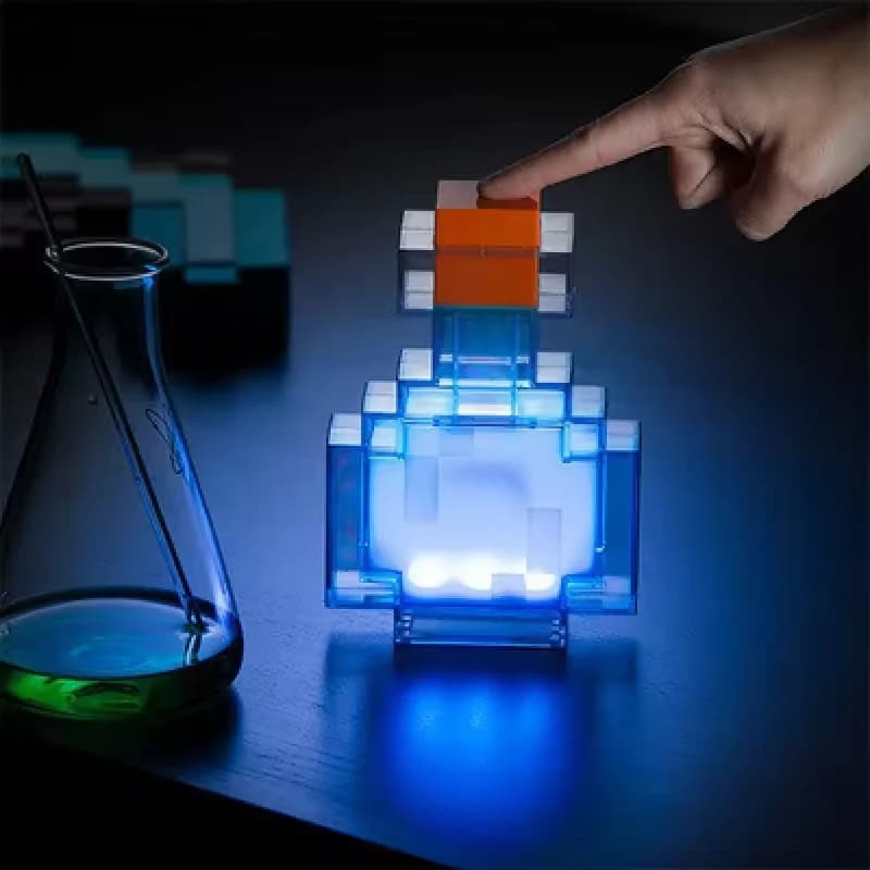 Lampe LED Rechargeable 7 Couleurs en Forme de Bouteille de Potion, Contrôle Tactile, Décoration d'Am