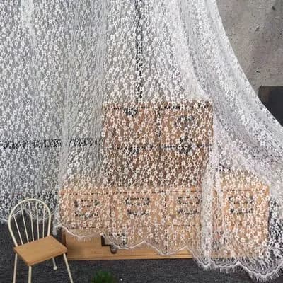 Tissu de jupe en dentelle de cils de 3 mètres de long et 1.5 mètres de large, bricolage, rideau, sou