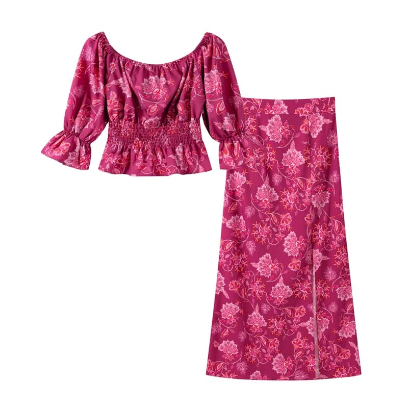 Costumes haut et jupe College vintage pour femmes, One Initiated, manches longues, taille haute, our