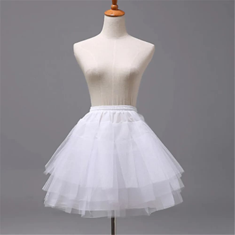 Nouvelle jupe courte vintage à 3 couches en organza bouffant, sous-jupe rétro en crinoline, jupe tut