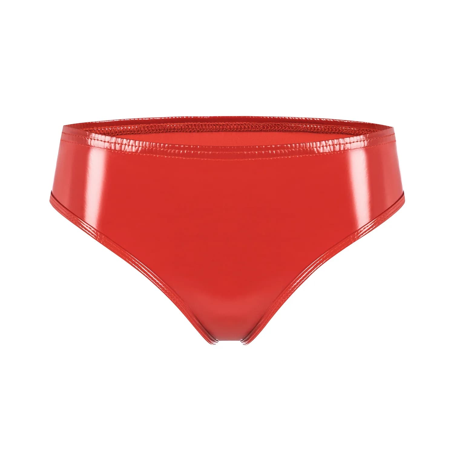 Sexy femmes chaud court huile brillant taille basse court PVC PU Faux cuir exotique slips femme de c