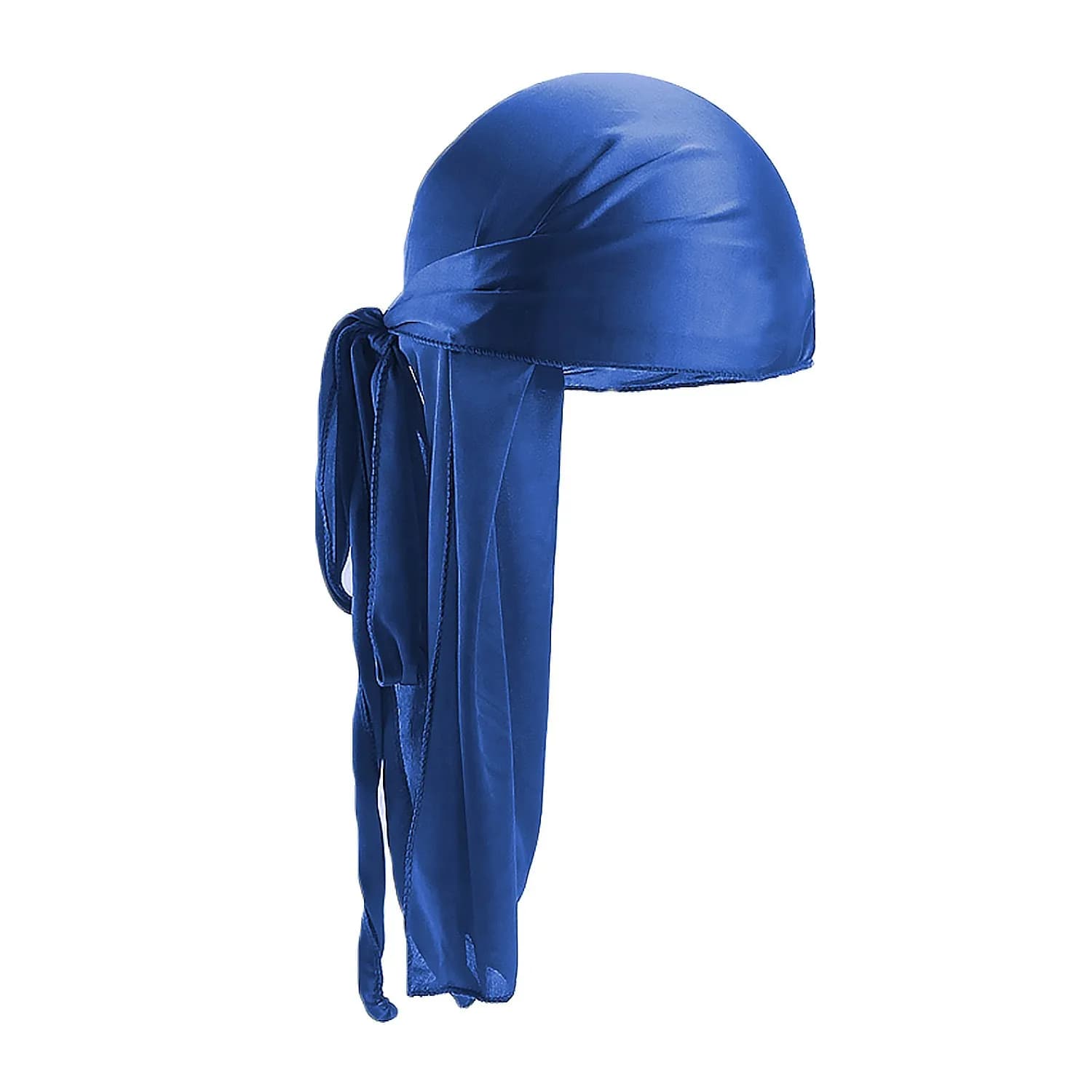 Bandana élastique pré-attaché à longue queue, Imitation soie, chapeau de Pirate Durag, capuche pour 