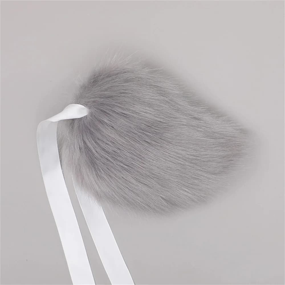 Queue de lapin en peluche Kawaii, 7 couleurs, queue de dessin animé rose, accessoires de Costume de 