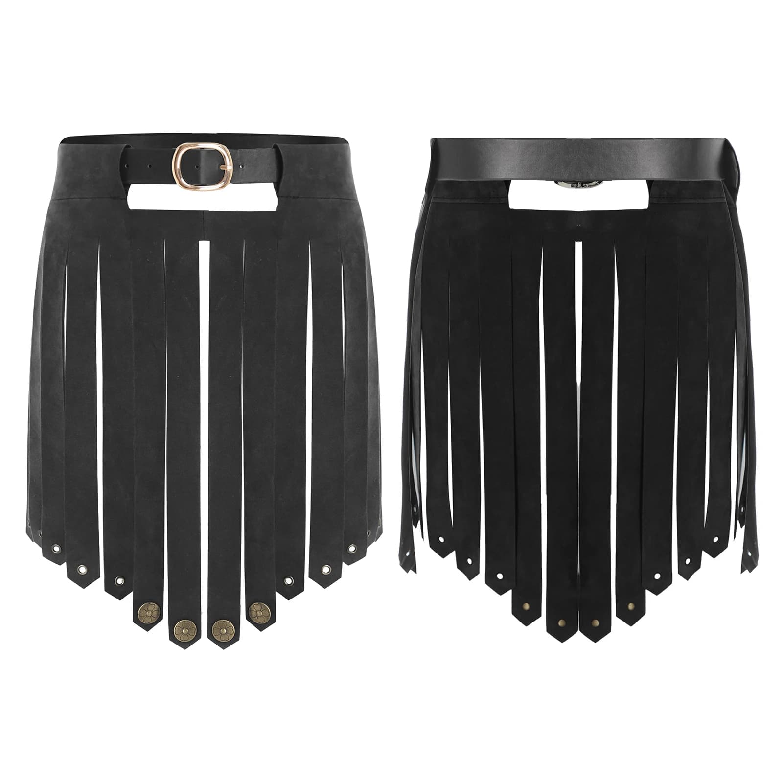 Jupes d'armure en Faux cuir Viking médiéval pour hommes et femmes, taille réglable, tablier de cheva