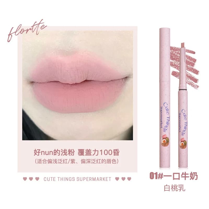 FLdéfender-Crayon à lèvres TE Jules Liner 256, longue durée, application lisse, crayon à lèvres méca