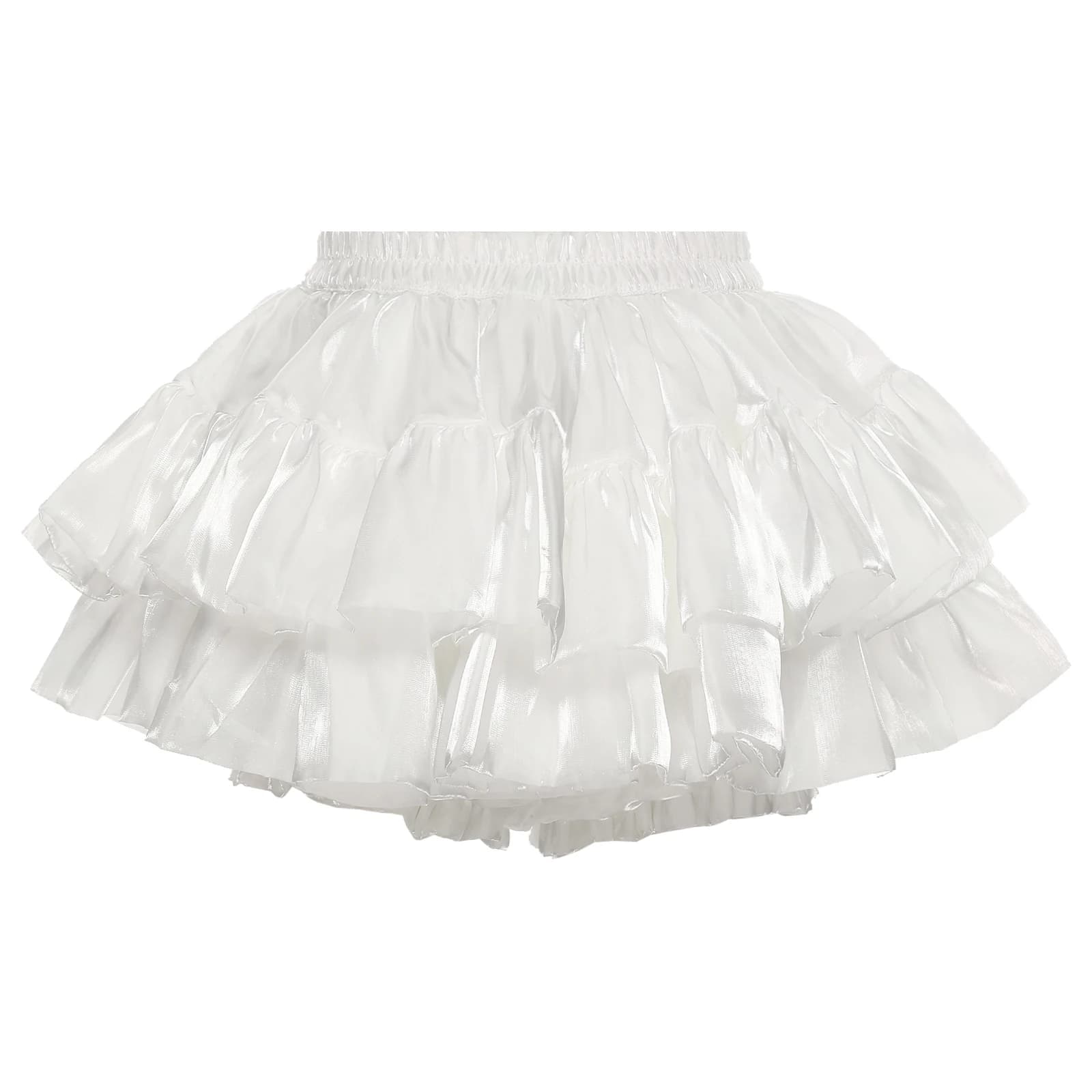Short citrouille Lolita pour femmes, jupe bouffante Y2K, culotte irisée à plusieurs niveaux, ceintur