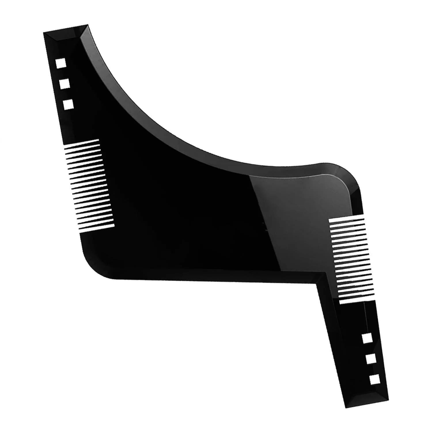Modèle de coiffure pour hommes, pochoir, peigne à barbe, outil de mise en forme de la barbe, règle d