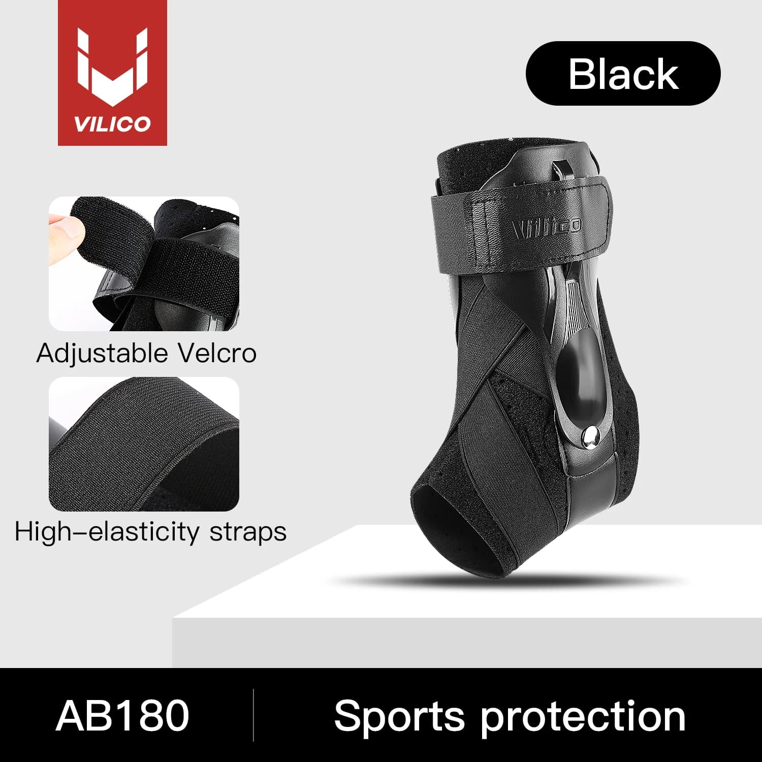 Support d'articulation de la cheville avec stabilisateur latéral, adapté au stabilisateur d'attelle 