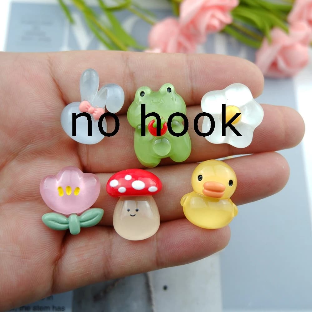 Breloques fleur canard champignon pour la fabrication de bijoux, bricolage, boucle d'oreille, Bracel