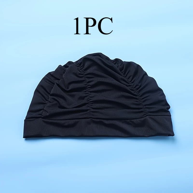 1 bonnet de bain pour hommes et femmes – Conçu pour les cheveux longs et bouclés, avec une conceptio