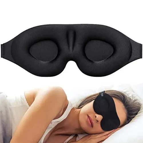 Masque pour les yeux pour dormir, bonnet profilé 3D, bandeau Concave moulé, masque de sommeil de nui