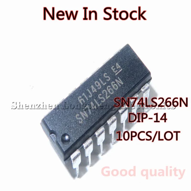 10 PCS/LOT nouvelle puce logique IC 74LS266 SN74LS266N DIP-14 en Stock