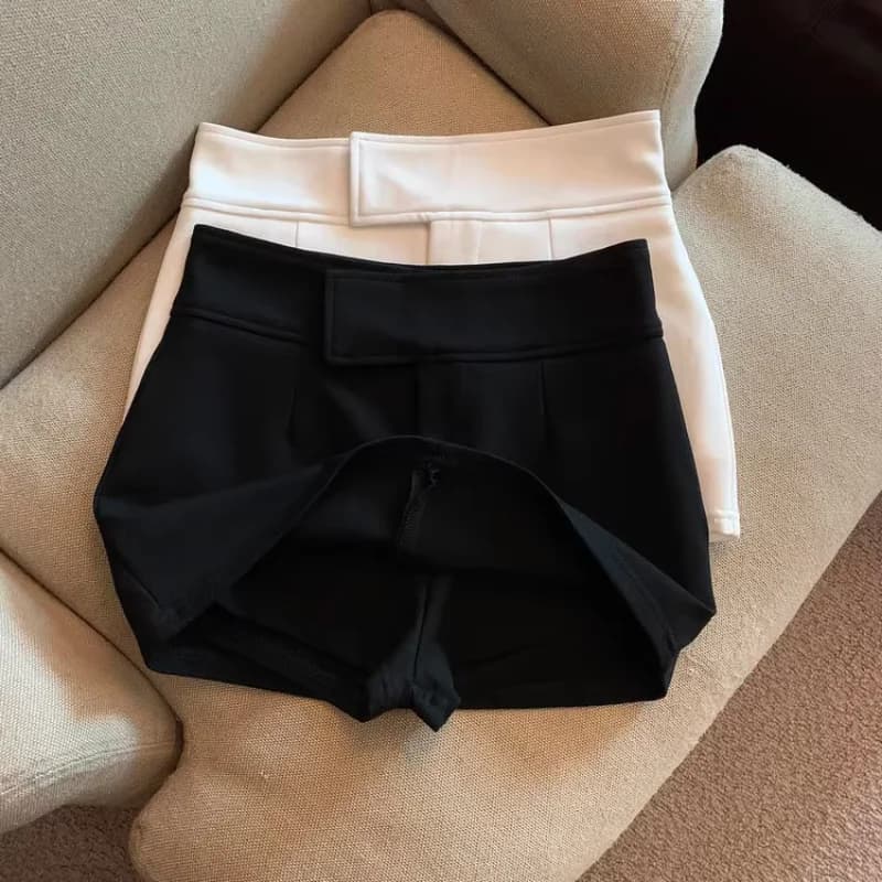 Short blanc Femeninas Faldas Mujer Moda Sexy sauvage une ligne Wrap hanche jupes printemps été costu