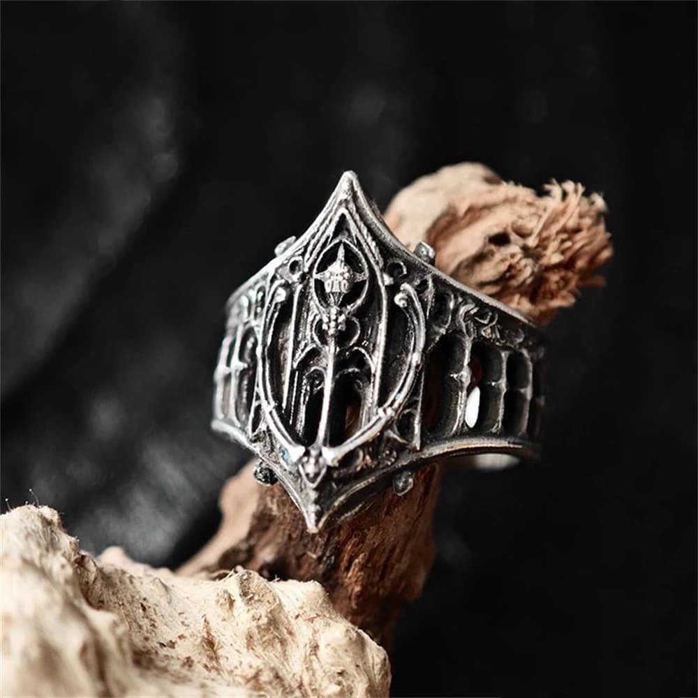 Bague gothique classique pour Halloween, nouvelle collection, galerie de rêves, Architecture gothiqu