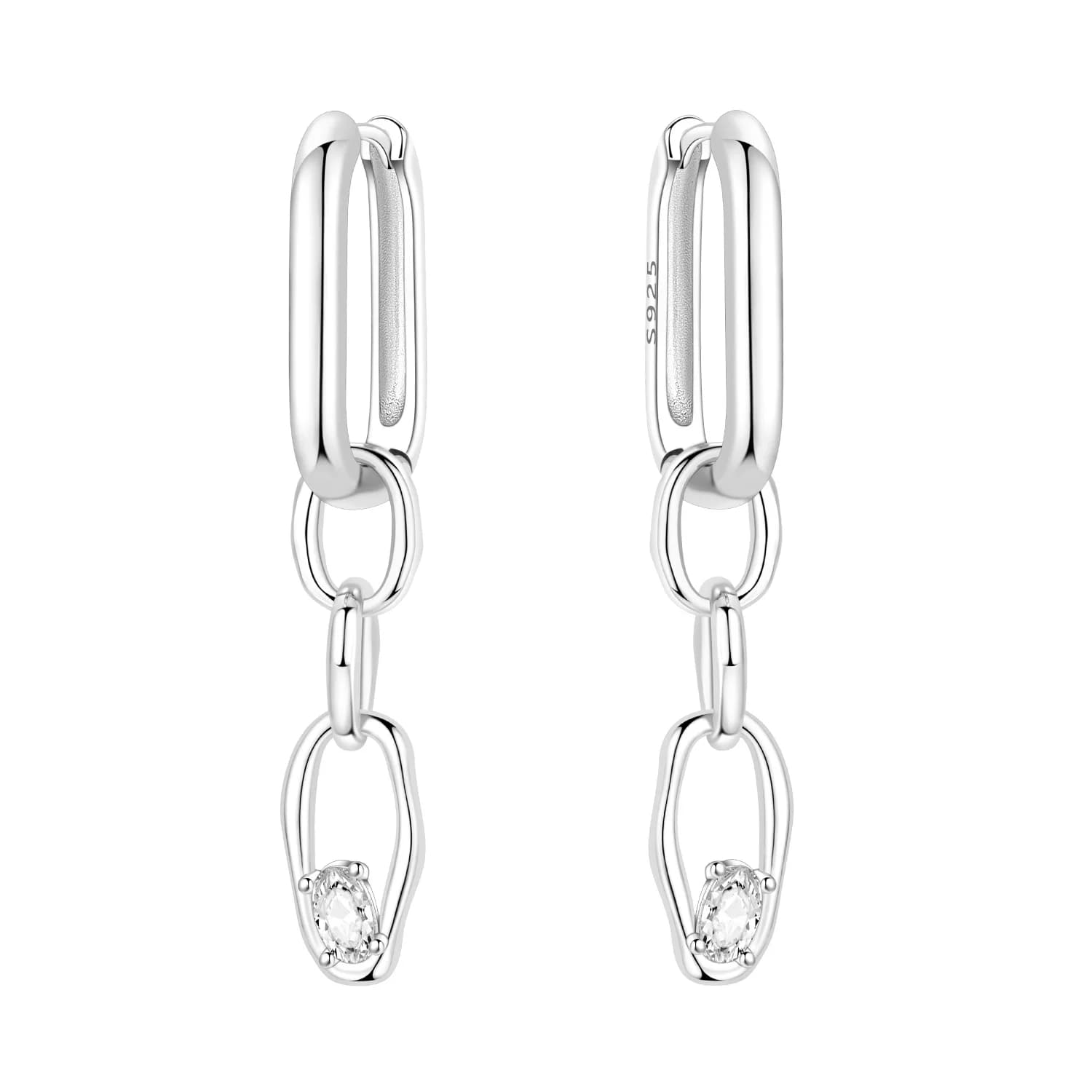 MISEFF – boucles d'oreilles en argent Sterling S925, polyvalentes et à la mode, deux méthodes de por