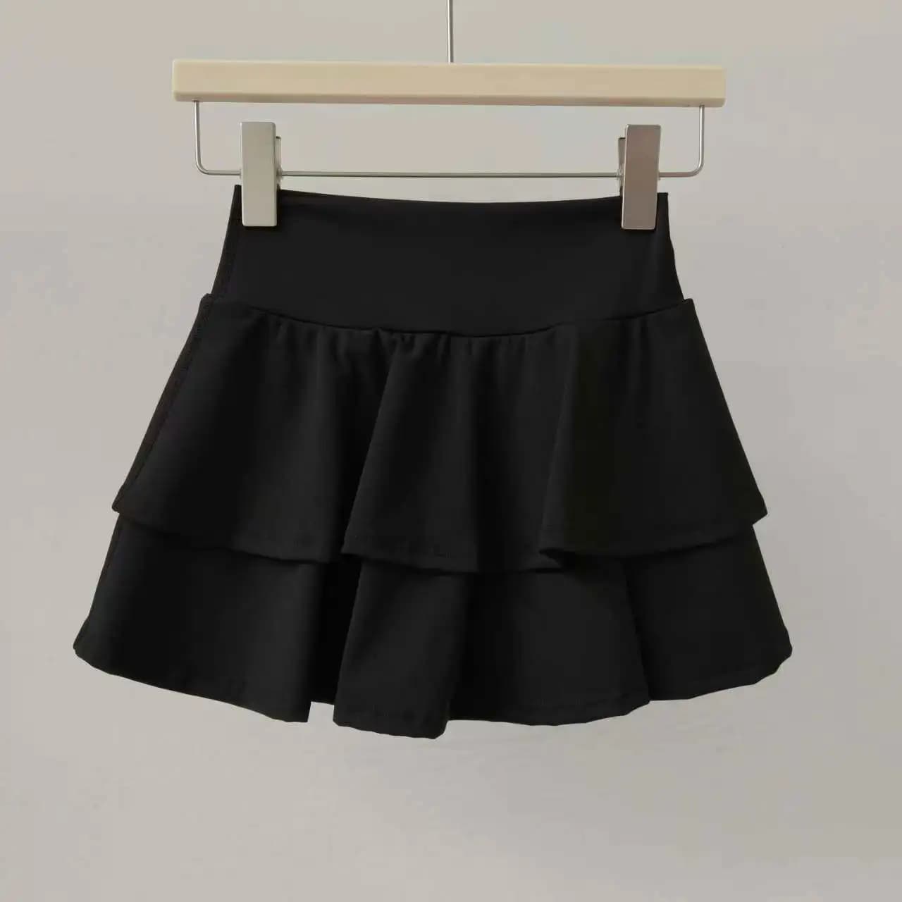 Jupe de sport anti-exposition pour le tennis, taille haute, séchage rapide, jupe trapèze pour le bad