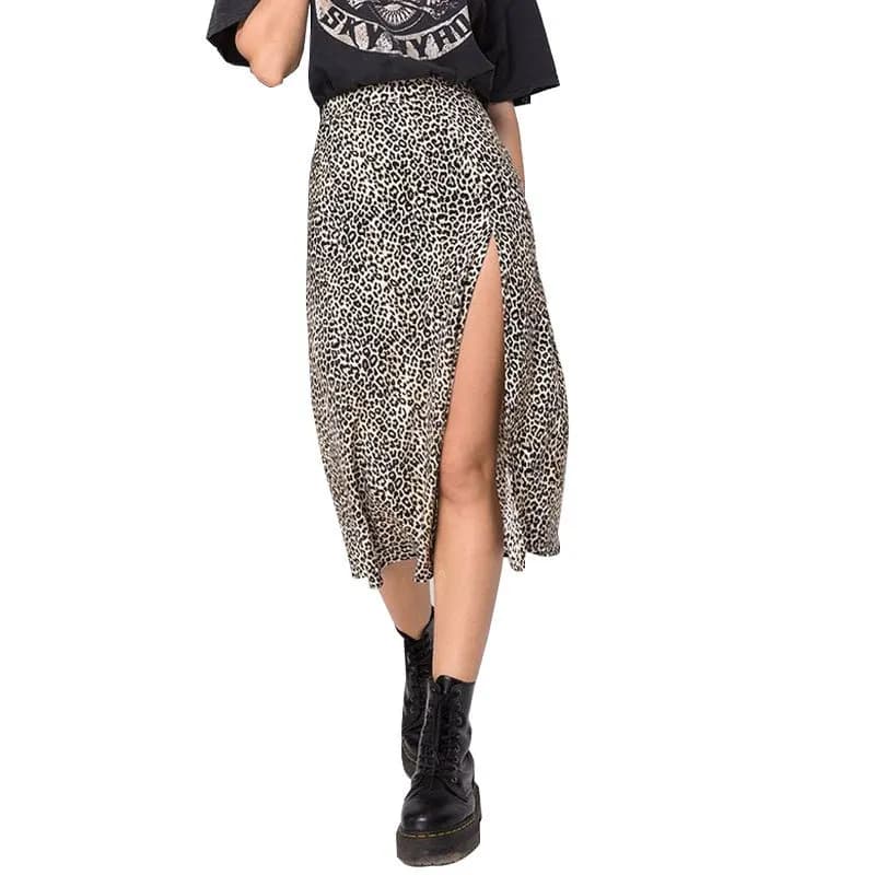 NewSummer – jupe longue trapèze à la mode pour femmes, coupe ajustée et rehaussant la hauteur, impri
