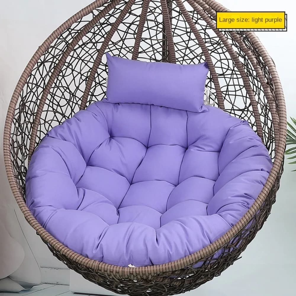 Tapis de chaise pivotante de 105cm, hamac épais, coussin de chaise en forme d'œuf, coussin de siège,