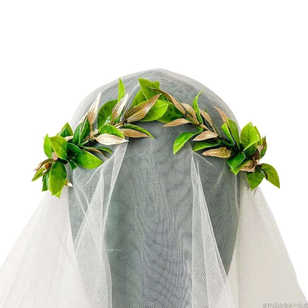 Nouveau Serre-tête Couronne de Cosplay Vert Forêt, Style Laurel, Feuille Romaine, Déesse, Unisexe, E
