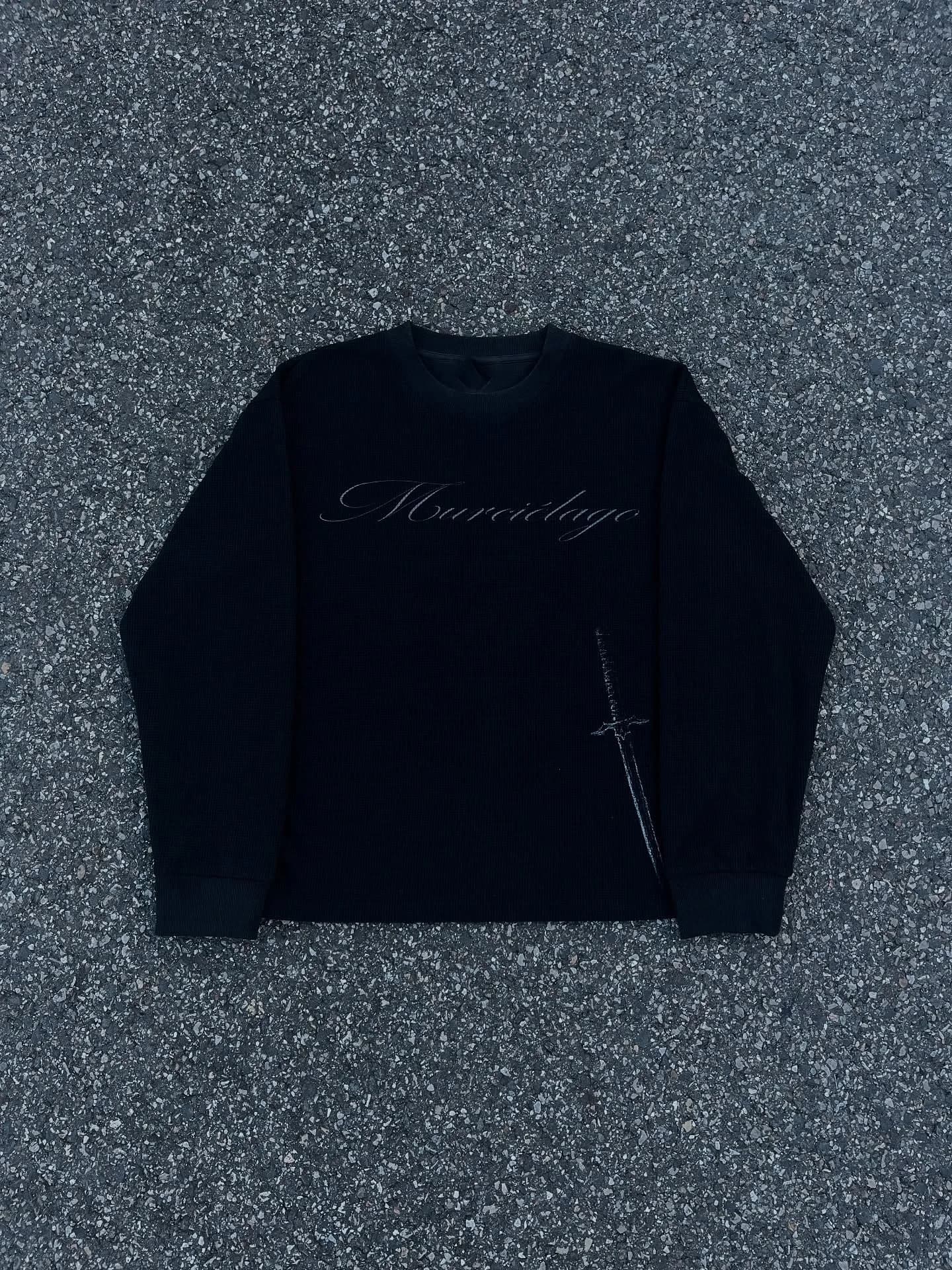 T-shirt à manches longues rétro esthétique sombre, nouveau, automne-hiver, unisexe, ample, décontrac