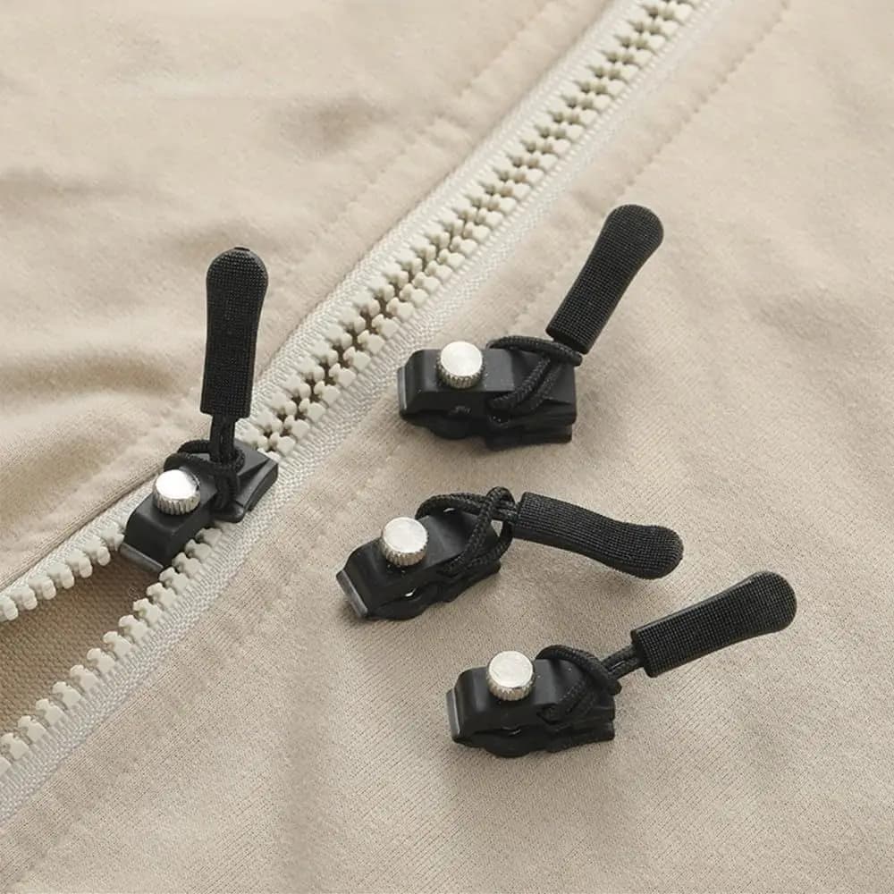 Kit de réparation de fermeture éclair durable, 3 tailles différentes, tête de fermeture éclair parfa