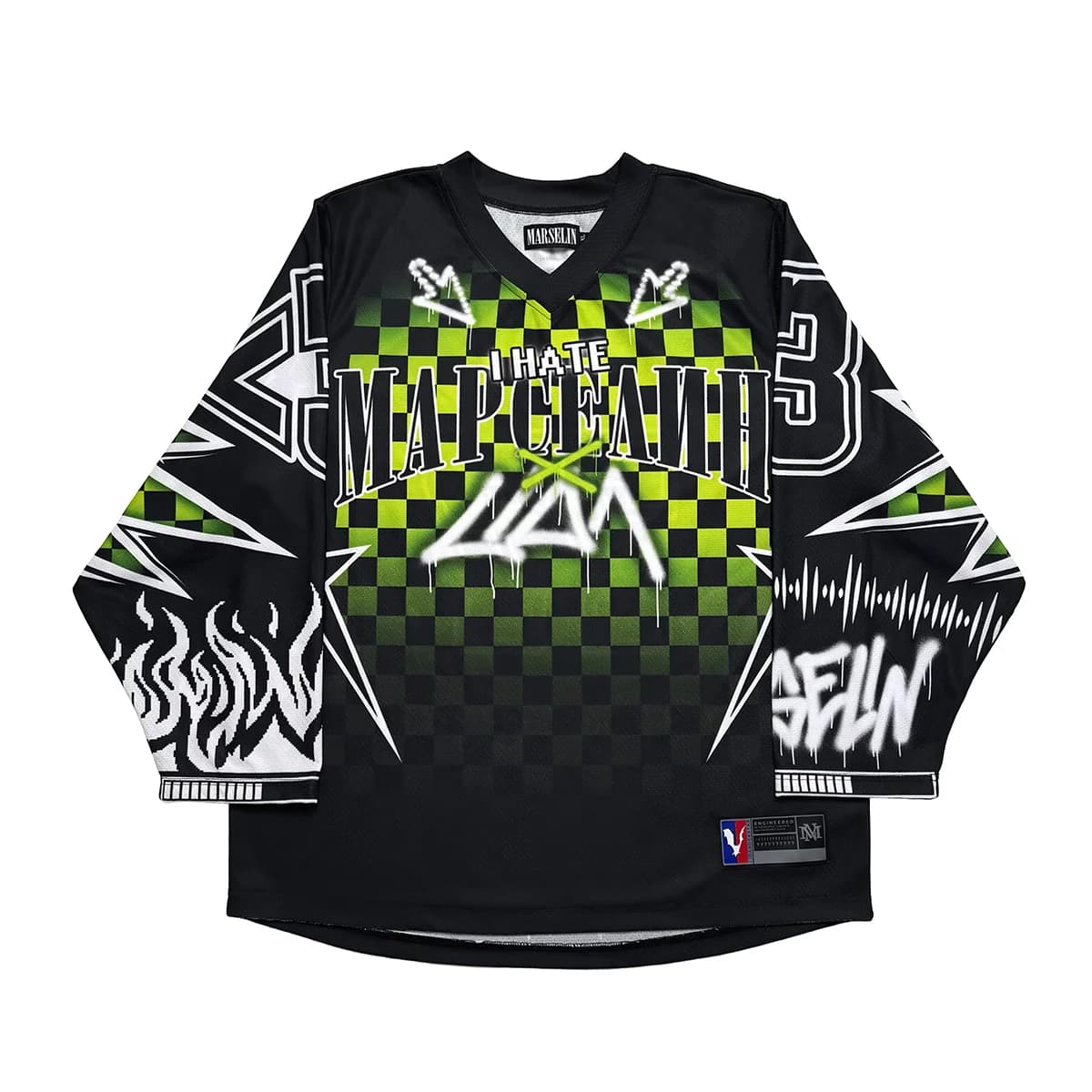 Russie Р®к-Navoз Б Нав eusг Б Jersey Manches Longues T-shirt Hommes Femmes Harajuku Maillot de Baseb