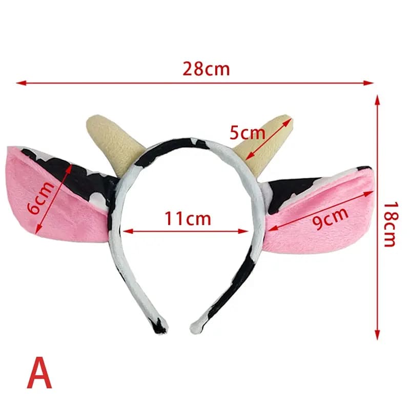 1PC créatif vache lait corne oreille bandeau Animal Cosplay Costume bandeau cheveux accessoires de f