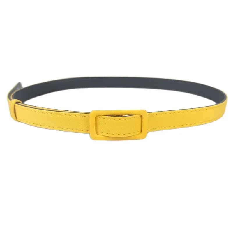 Ceinture décorative jaune Simple, élastique, mode polyvalente, large, accessoires pour robe pour fem