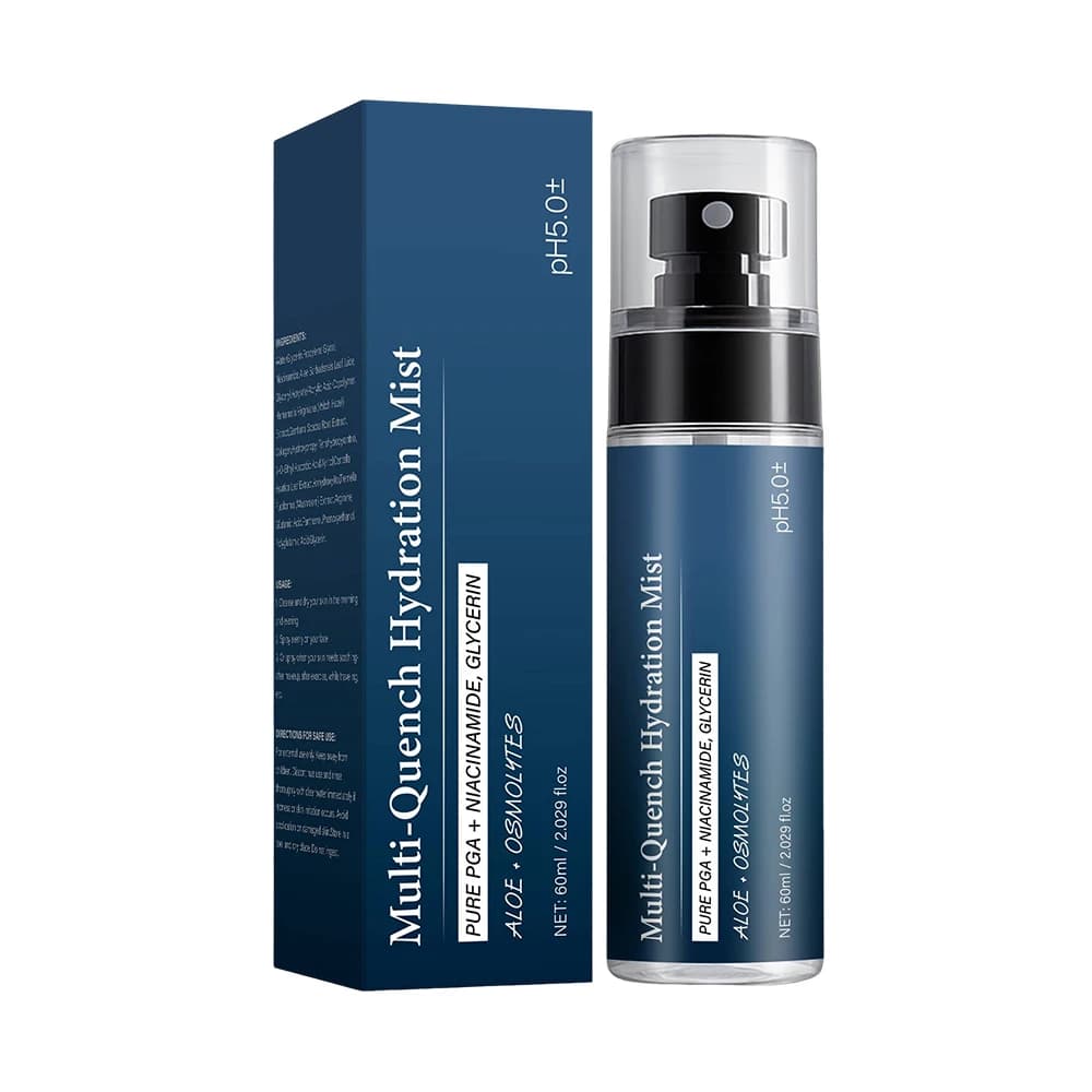 Brume hydratante multi-action pour le visage avec complexe PGA repulpant, glycérine, aloe vera et pl