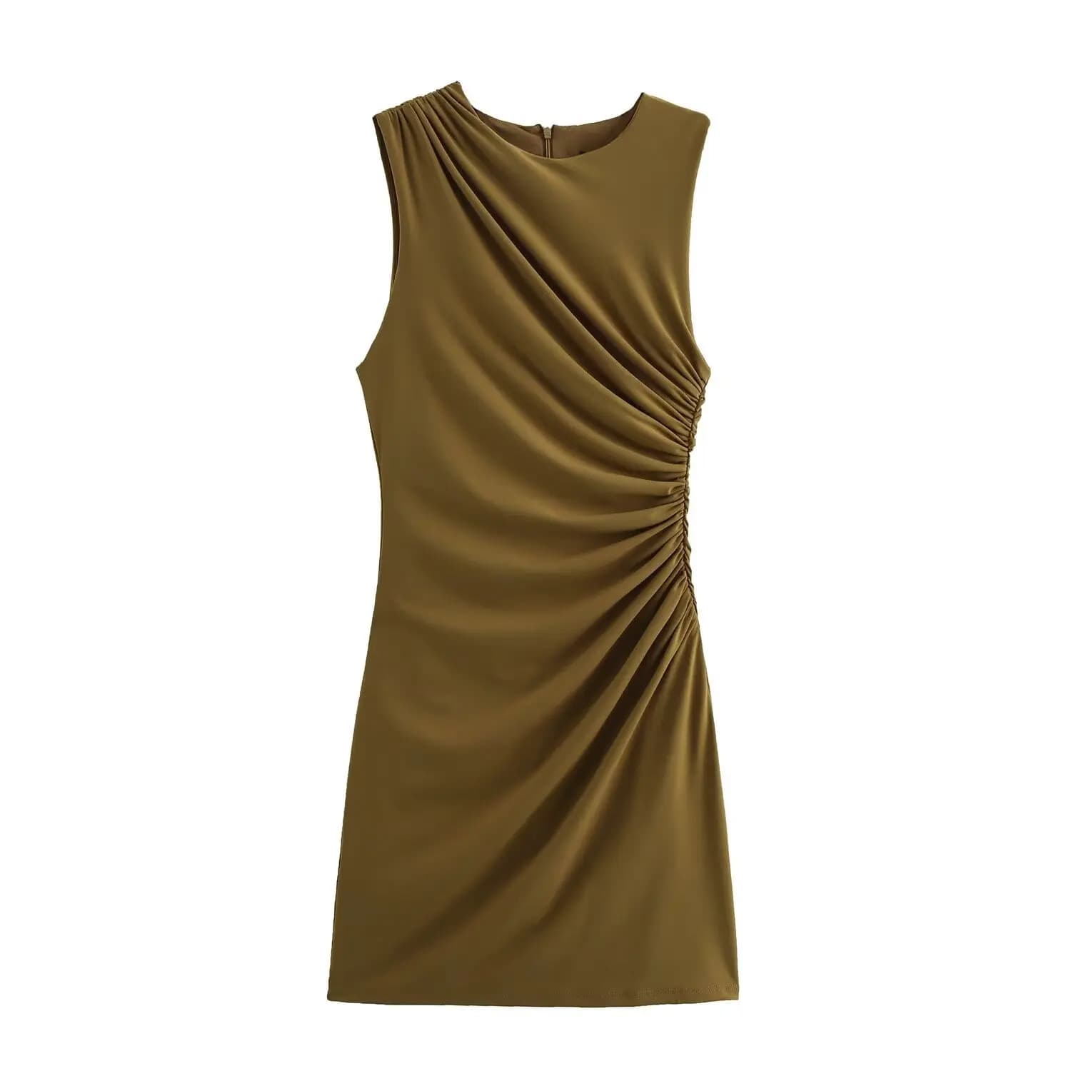 Robe Courte Plissée Classique Tendance NSSF Style Nouveau pour Femme Jupe Élégante en Tissu Polyeste