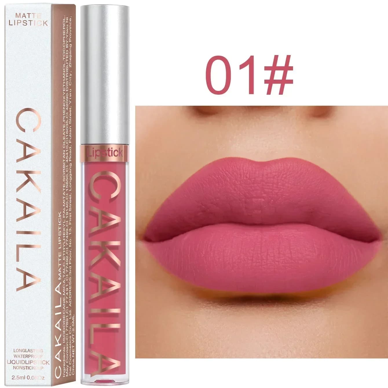 Rouge à lèvres velours longue durée, rouge foncé, mat, liquide imperméable, maquillage naturel, tein