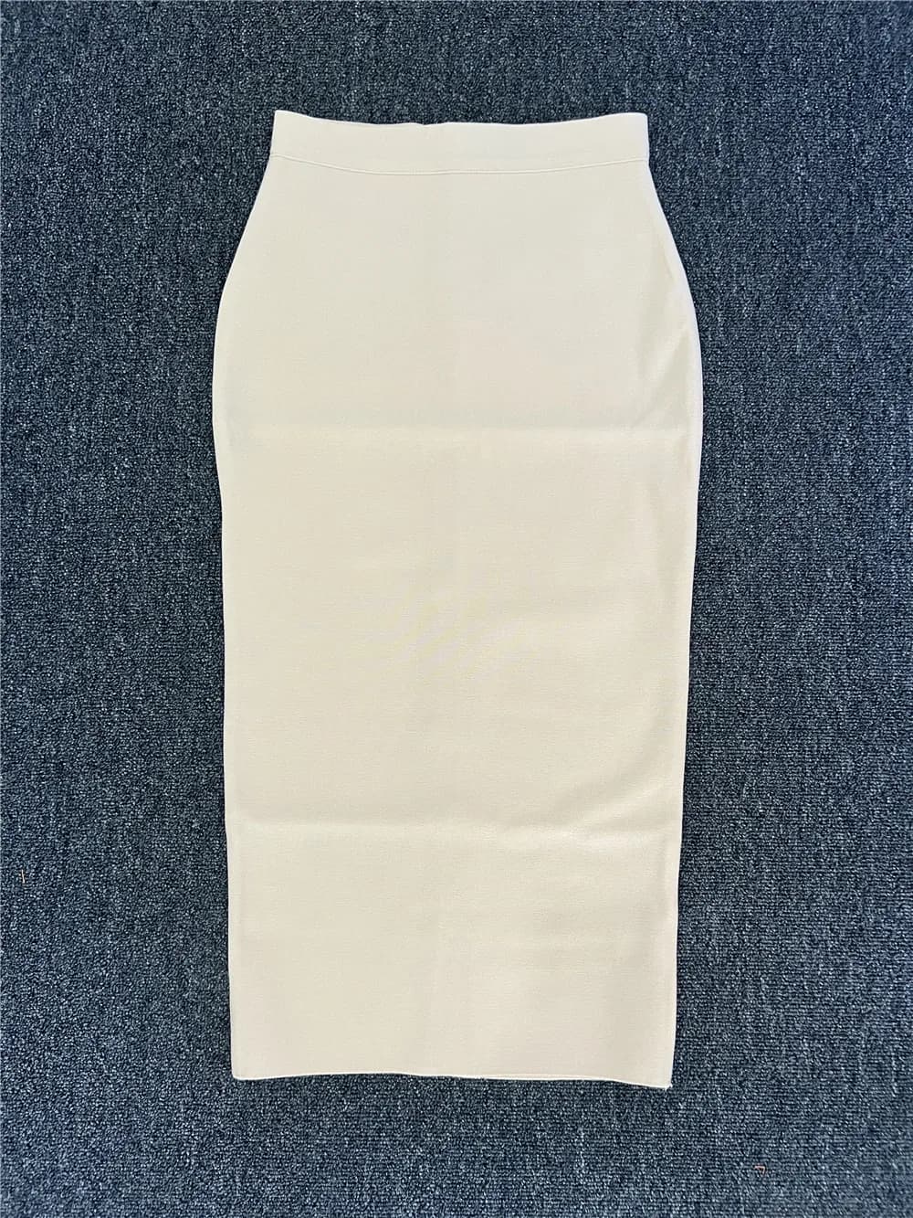 Jupe bandage taille haute pour femme, longueur 78cm, élégante, midi, mollet, jupes crayon longues, b