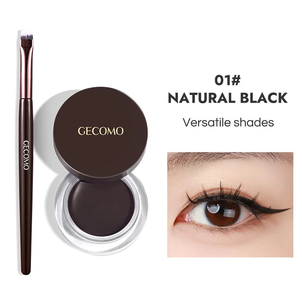 GECOMO-Gel Eyeliner Imperméable à vaccage Rapide, Crème Longue Tenue 256