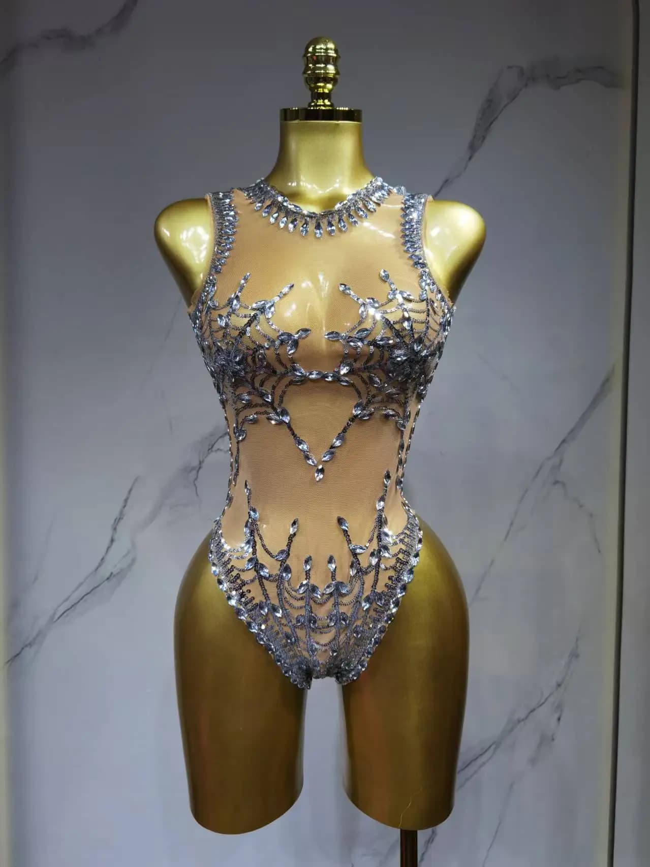 Nouveau body à sequins et franges, sexy, pour boîte de nuit, bar, danseuse, chanteuse, spectacle sur