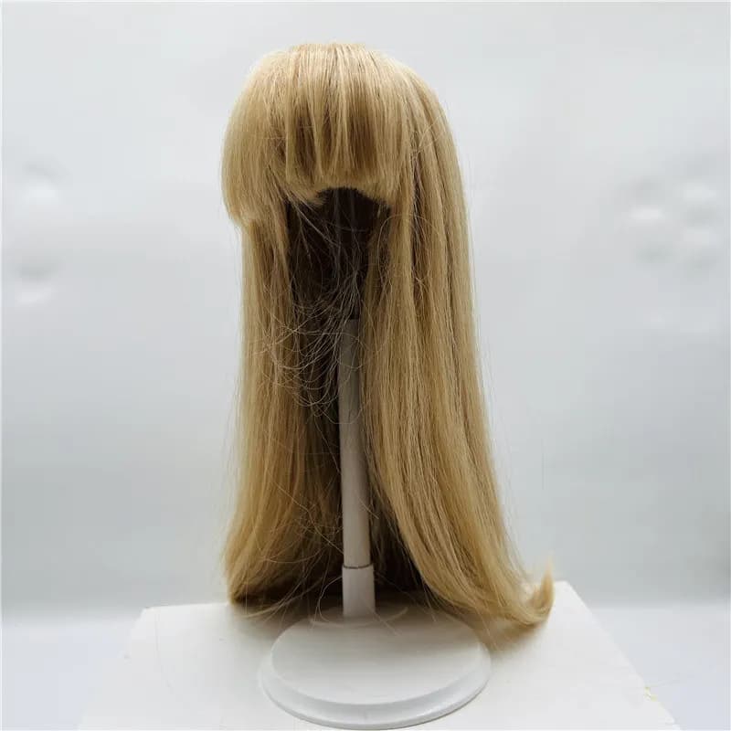 Cheveux longs pour Reborn / BJD Butter Convient au LYumaboof La tête d'un beurre est d'environ 36cm 