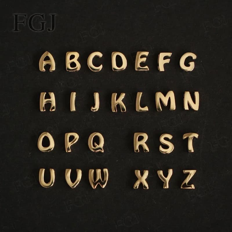 Collier personnalisé avec pendentif lettre initiale de l'alphabet, 26 lettres, chaîne réglable en ar