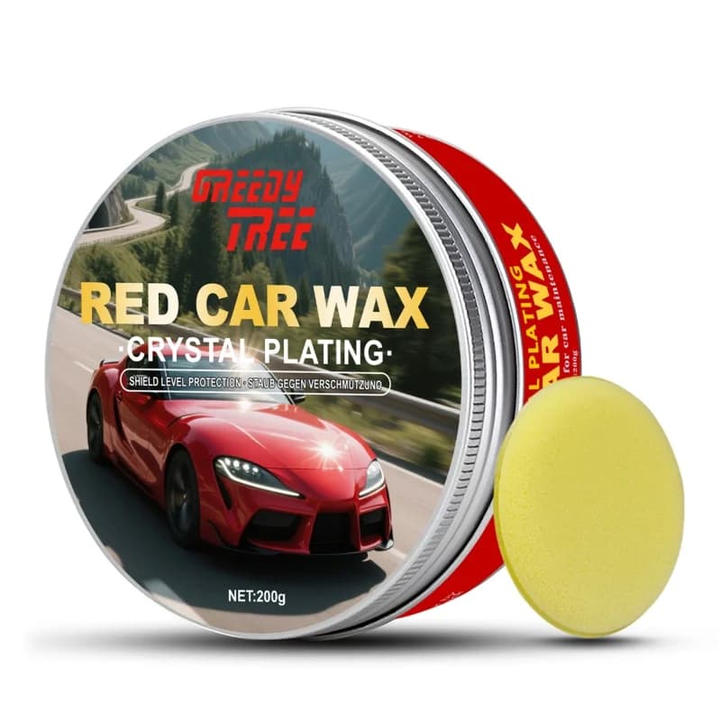 Cire de polissage rouge premium pour voiture – Rehausseur de couleur intense et protection UV pour u