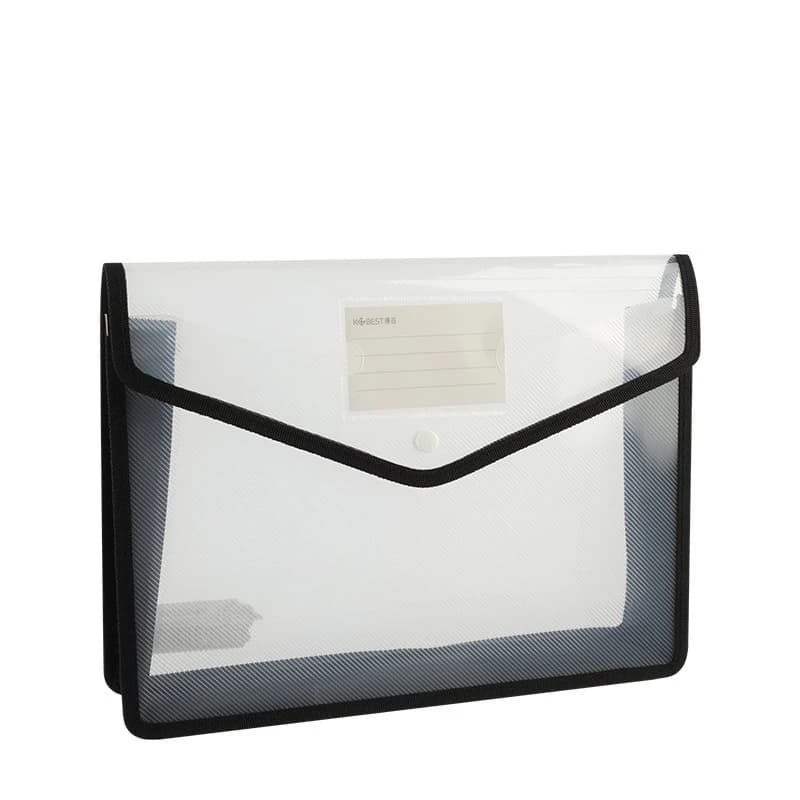 Enveloppe en plastique A4 A3, sac à documents de grande capacité, organisateur de documents, sac en 