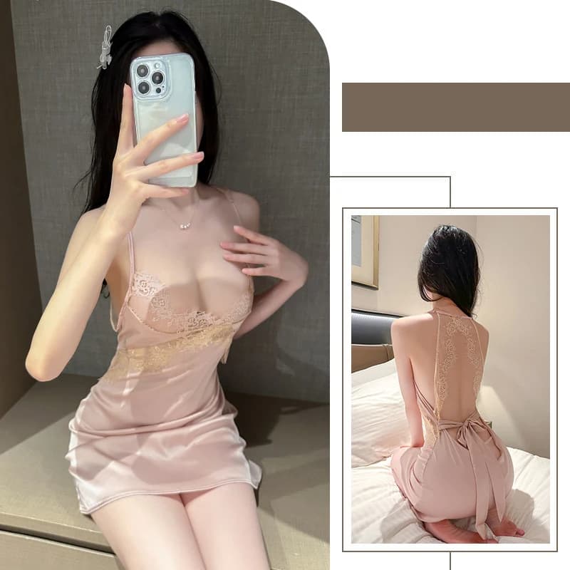 Chemise de nuit Camisole en dentelle à la mode et Sexy, vêtements de nuit romantiques, robe romantiq