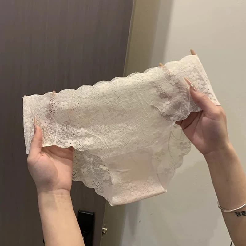 Culottes sexy en dentelle pour femmes, sous-vêtements fins, lingerie sexy pour femmes