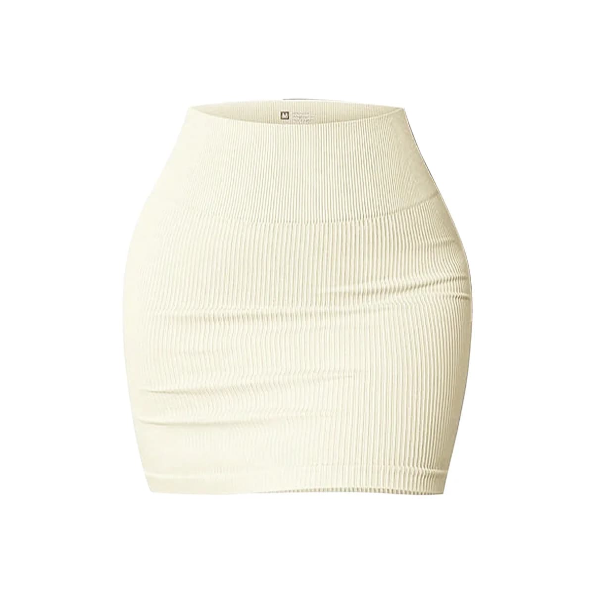 Jupe mini sans couture unie pour femme, effet gainant, anti-frottement, pour yoga, coupe ajustée, dé