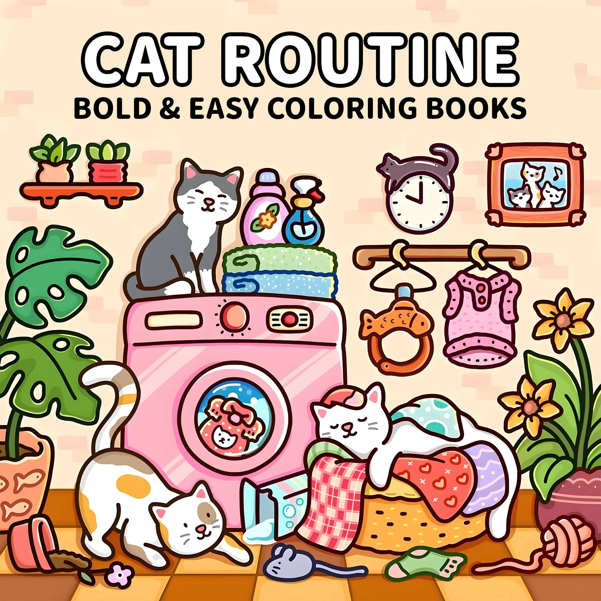 Livre de coloriage pour adultes, livre d'images Unique sur le thème du chat pour la relaxation, papi
